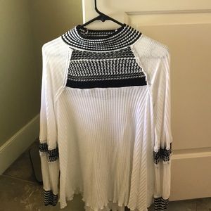 Free People crochet high neck top